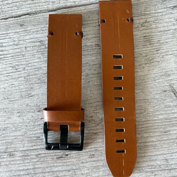 garmin Accessories Garmin Watch Straps Brown Leather Poshmark
